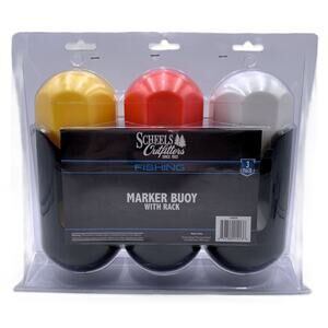 Scheels Outfitter Fishing Marker Bouys with Rack 3 Pack Gear NWT NEW